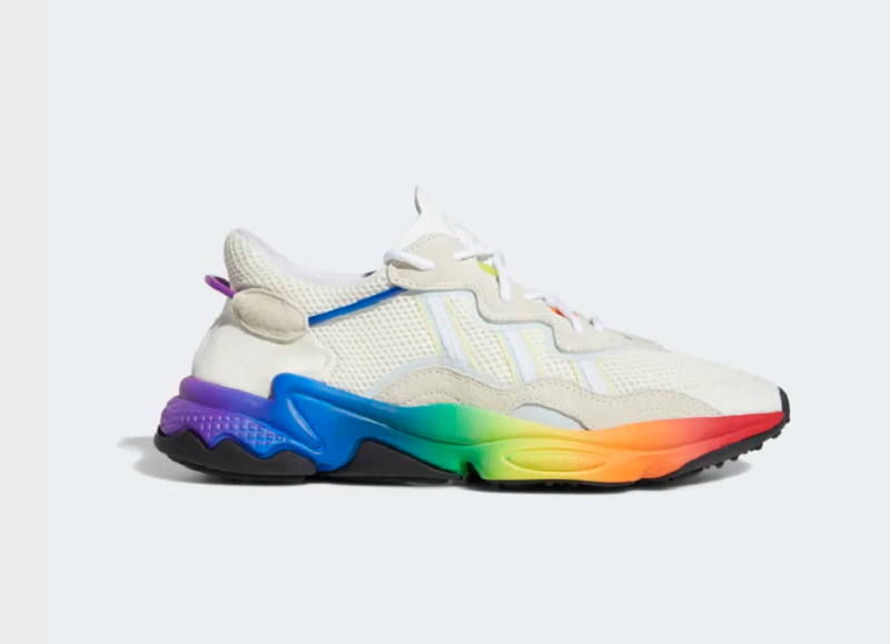 Adidas lancia la linea Pride Pack: sneaker, running e ciabatte arcobaleno